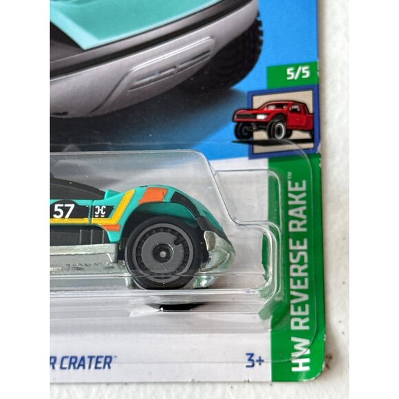 Hot Wheels 2024 Later Crater HW Reverse Rake 164/250 Green Car - Picture 3 of 7